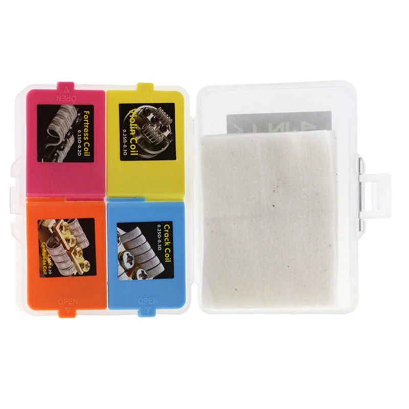 

Vapedaddy 16pcs/Box Prebuilt Coils 4 In 1 Fused Clapton Super Alien Heating DIY Coil For Vape RDA Electronic Cigarette Tank