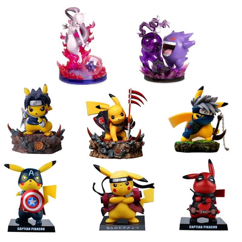 

TAKARA Tomy Pokemon Figure Model Dolls Toy Pokemon Pikachu Collection Cospla Anime Naruto Marvel Model Child Birthday Gift