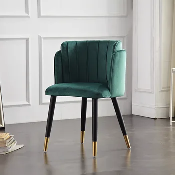 

Modern Dinning Chair Bedroom Study Living Room Solid Wood Applicable Dining Chair Nordic Light Luxury Coffee Office Meeting