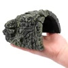 Fish Hiding Cave Aquarium Non-Toxic High Simulation Crawling Turtle Reptile Basking Hide Habitat Tank Decoration Ornament 3