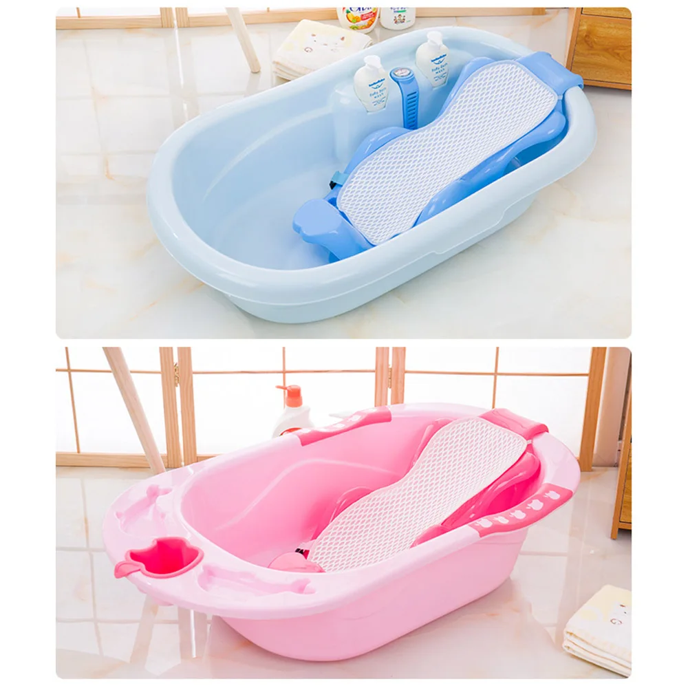 Hot Sale 2Colors Adjustable Infant Shower Baby Care Bath Bathing Bathtub Baby Bath Net Safety Security Seat Support Dropshipping