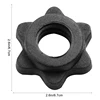 4Pcs/set Spinlock Collars, Anti-Slip Spin-Lock Collar Hex Nuts Screw Clamp Spinlock Collar for Dumbbell Weight Lifting 5