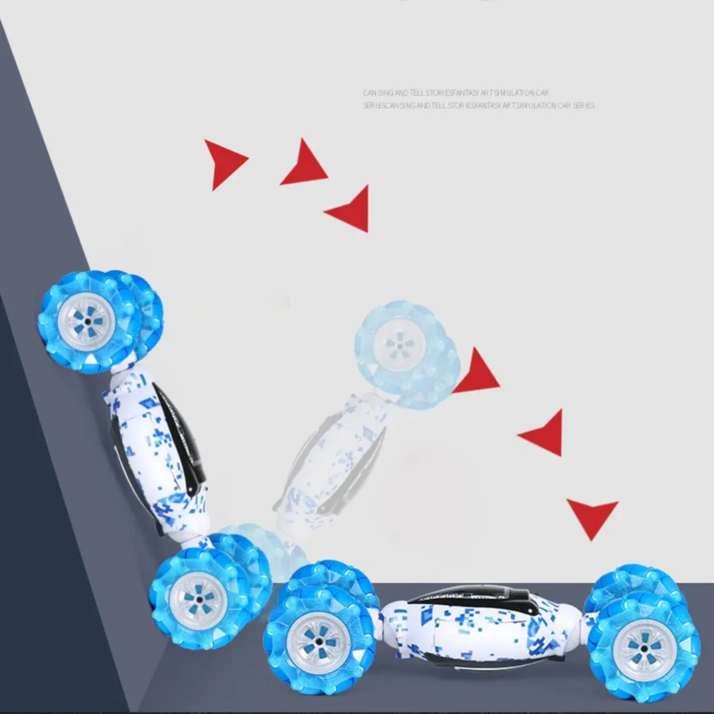 1:12 10-CHs RC внедорожный трюк скручивающий автомобиль с часами пульт дистанционного управления Индукционная двухсторонняя водительская трюковая машина для детей