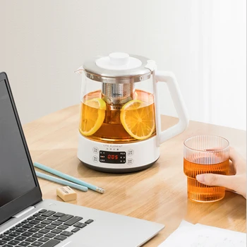 

800ml Electric Multifunction Kettle Health Preserving Pot Appointment Timing Insulation Glass Boiled Tea Pot with Filter 220V