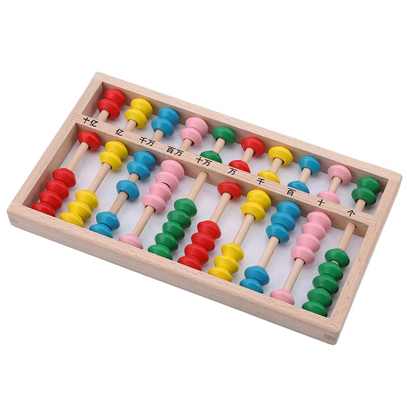 Деревянные Abacus развивающие игрушки математические арифметические занятия милые цветные детские игрушки