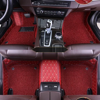 

Custom car floor mat 2 layers for Porsche all models 911 panamera cayman cayenne car accessories custom car carpet car foot pads