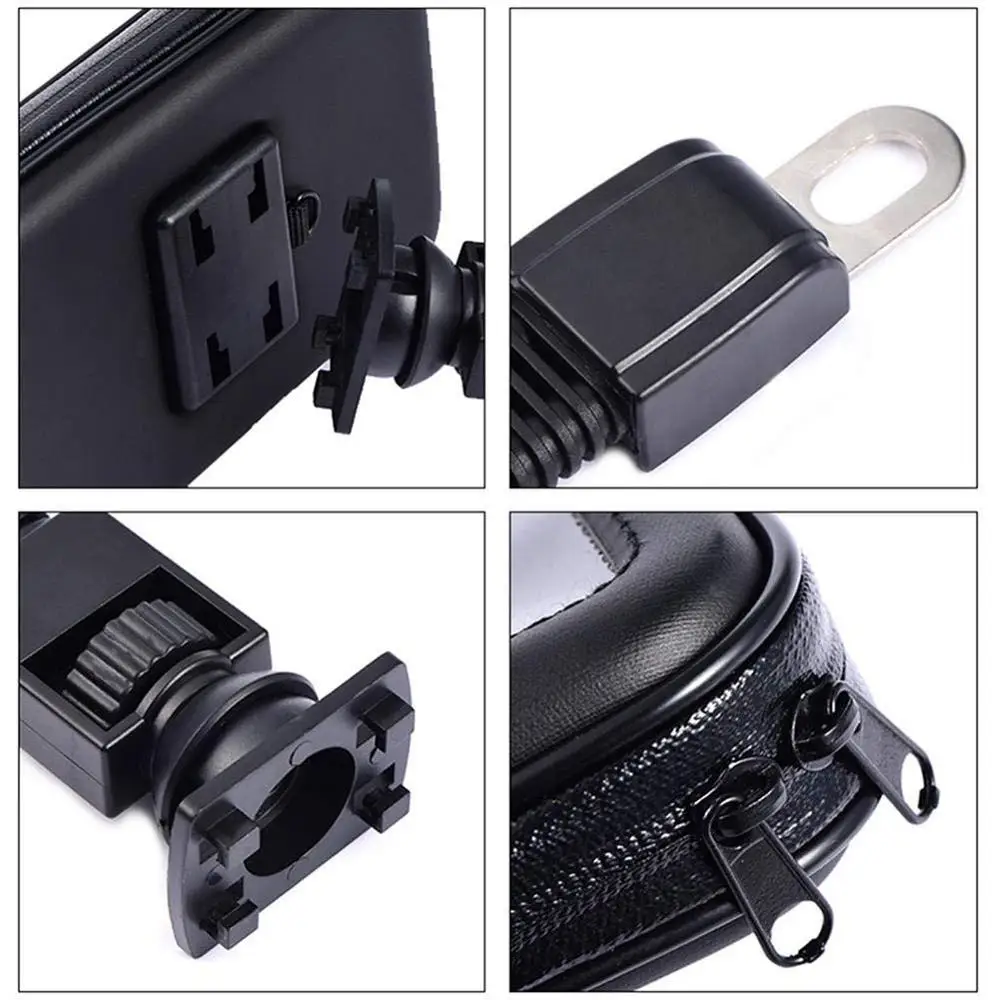 Universal Waterproof Motorcycle Phone Holder and Handlebar Mount