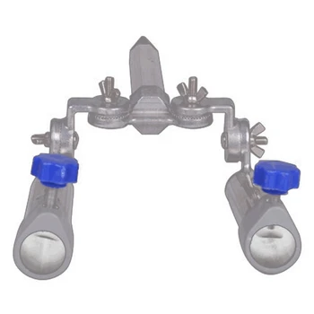

Silver Aluminum Alloy Double Turret Bracket Fishing Rod Support Fishing Box Accessories Adjustable Fishing Rod Bracket