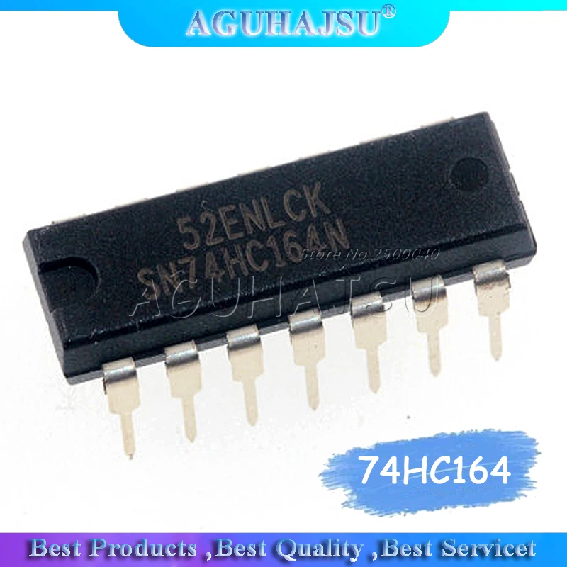 10 шт. SN74HC164N 74HC164 74HC164N DIP-14 счетчик сдвига регистры 8-битная параллельная нагрузка