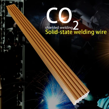 

New 1.6mm*330mm 50pcs 70S-6 Solid Welding Wire Electrode Mild Steel CO2 Ar Gas Soldering Rod No Need Solder Powder