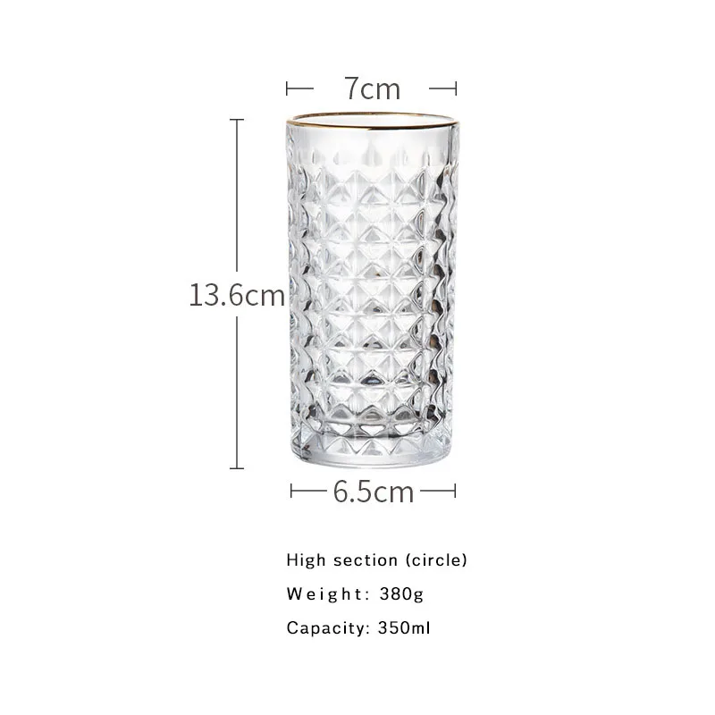 Рельефная Хрустальная стеклянная чашка для виски для домашнего бара пивная вода и вечерние свадебные стекла для отеля es подарок посуда для напитков