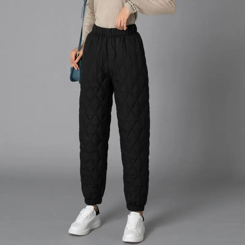 Women Padded Quilted Trousers