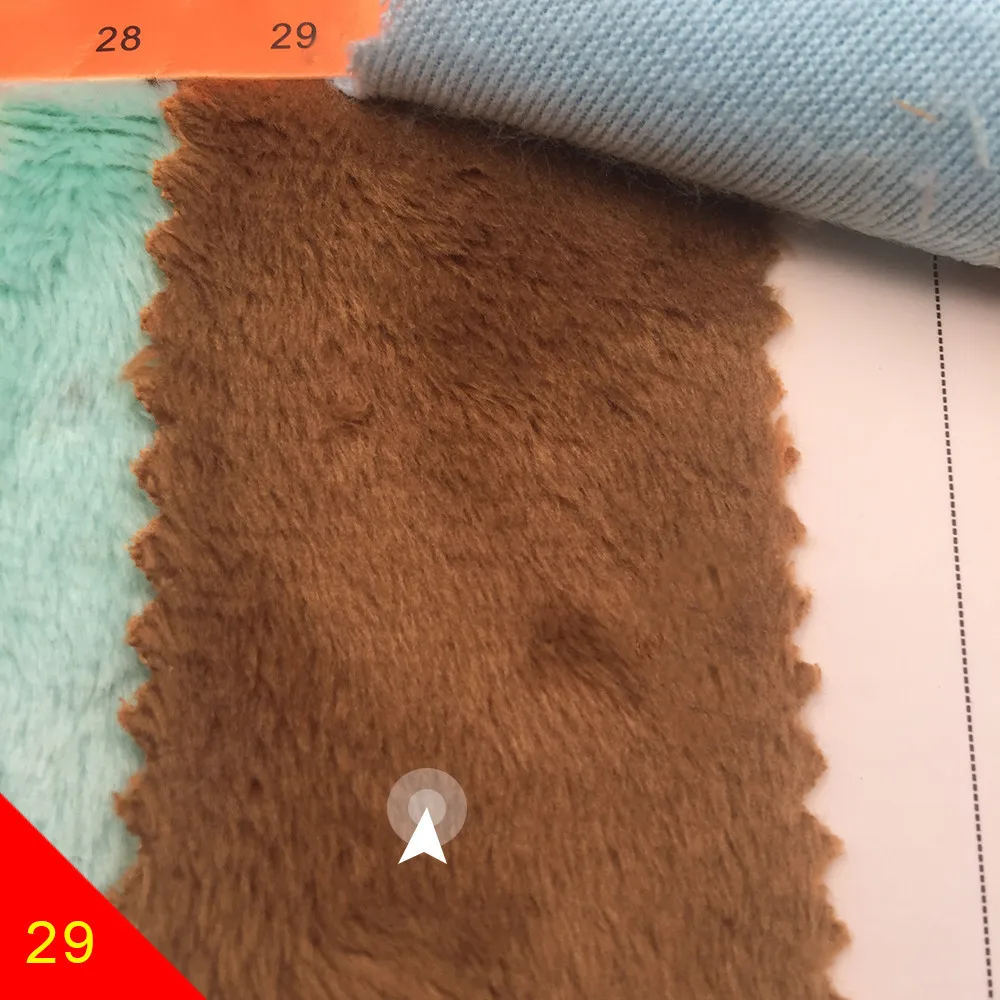 5 мм ворс 150x50 см/80 см/100 см Minky плюшевая ткань для сшивание лоскутов по принципу "сделай сам" tissus Австралийский метр полиэстер Telas бархатная ткань - Цвет: 29