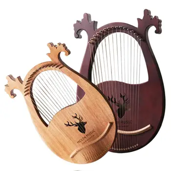 

Black Storage Bag Harp Set 16-note Lyre Harp Set Hard Mahogany Hard Portable With Tuning Wrench Easy To Play Quick Delivery
