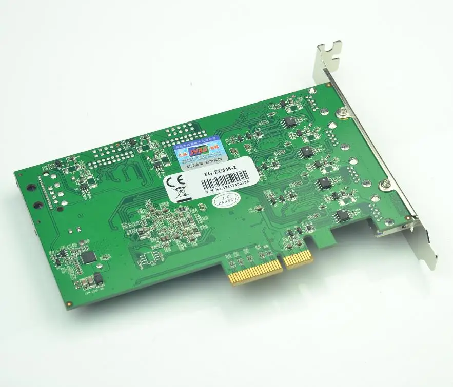 20 Гбит/с PCI-E 2,0X4 4 порта USB3.0 плата расширения 4 ASMedia ASM1042A чипсет+ P17C9X2G608 чип Pci express промышленная камера