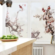 Индивидуальный светильник для кухни, ванной комнаты, стеклянной пленки, полупрозрачная непрозрачная Электростатическая пленка без резиновой матовой пленки