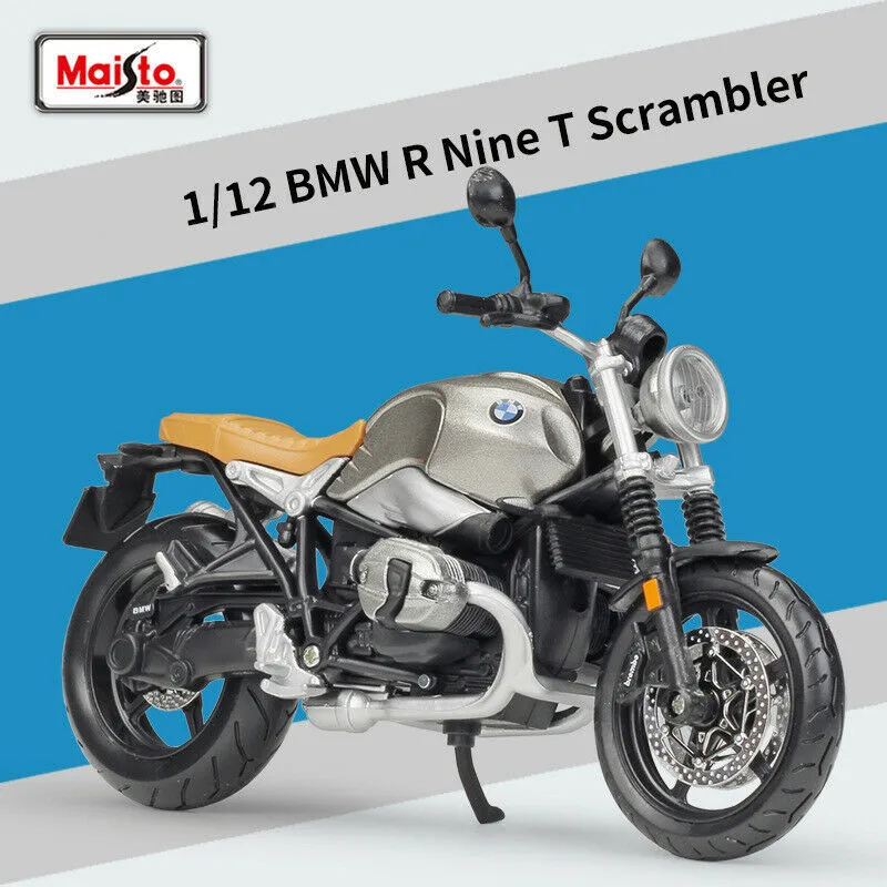 

1:12 Scale BMW R Nine T Scrambler Metal Motorcycle Diecast Bike Car Model Toy Collection Xmas Gift