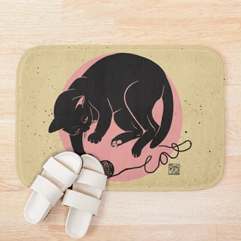 

Knit ball Bath Mat Anti-slip Mat Bathroom Foot Pad Water Absorbent Floor Carpet Modern Bedroom Carpet Doormat Printed Bath Mat