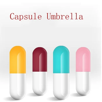 

High quality and popular Capsule Umbrella Mini Light Small Pocket Umbrellas Anti-UV Folding Compact Cases girls gift best