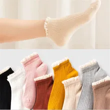 Новые высококачественные женские носки Модные кружевные однотонные носки персональные носки Harajuku хлопковые короткие смешные носки WT13