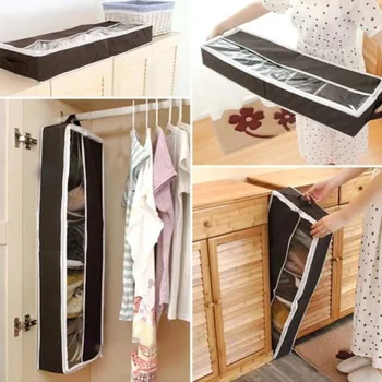 

Bamboo Charcoal Shoe Box Bed Bottom Storage Boots Shoe Bag Combination Shoe Boots Five Lattice Men And Women Storage Boxes