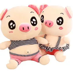 Пары свиньи куклы плюшевые игрушки милая свинья кукла супер кукла meng подарок на день рождения детская пижама для девочек