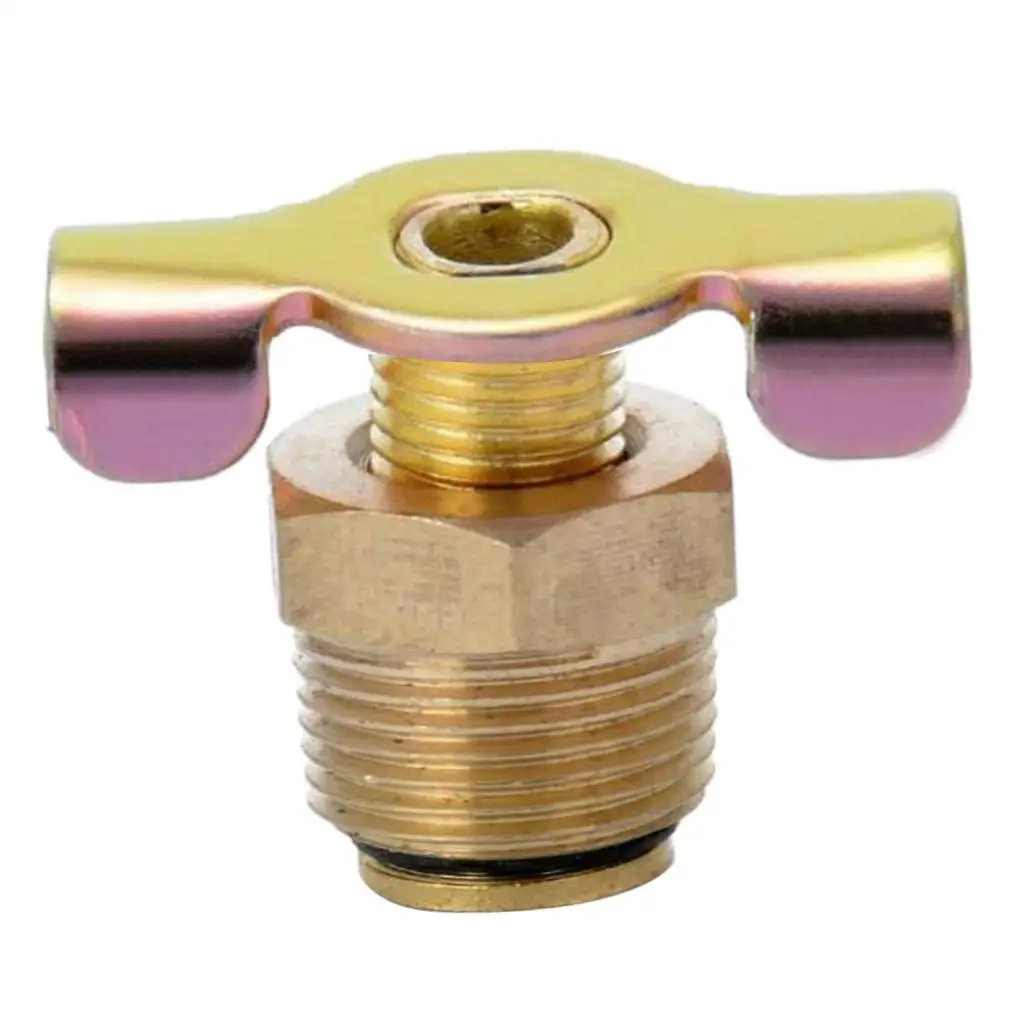 3/8' NPT Brass Drain Valve Air Compressor Tank Petcock Water Drain Valve 30x24mm