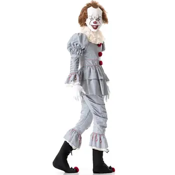 

Movie It: Chapter Two Pennywise Cosplay Costume Clown Halloween Costumes Gloves Mask Adult