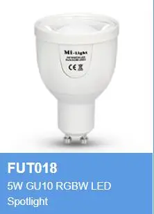 Светодиодная лампа E27 E14 GU10 MR16 FUT103 104 105 011 012 013 014 017 018 019 4 Вт 5 6 9 12 RGB + CCT RGBW двойной