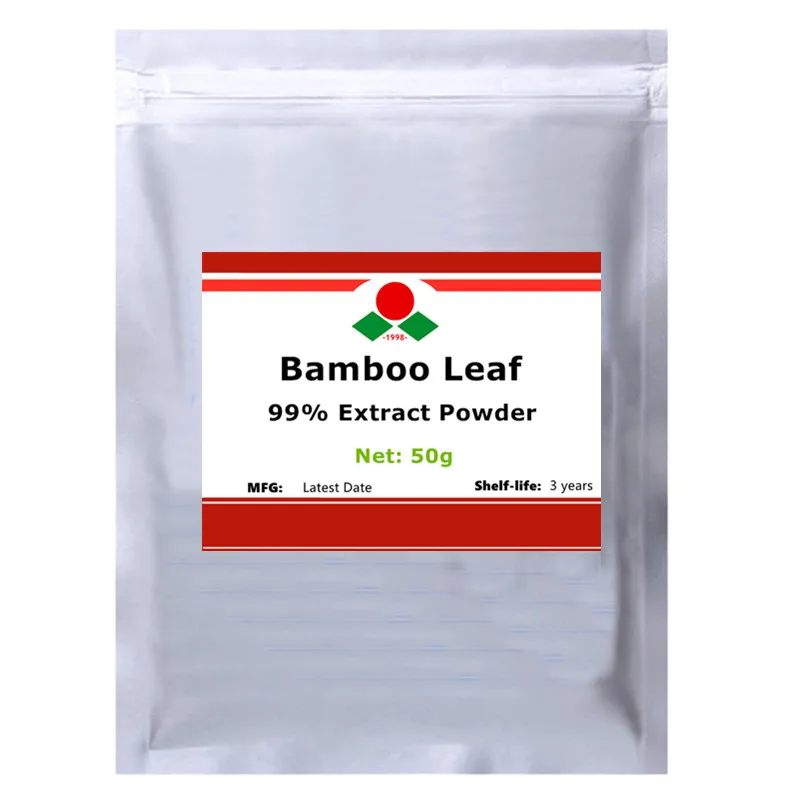 50-1000g Organic Bamboo Silica/Leaf Extract Powder，Extract of Leaves for Anti-aging Antiseptic and antibacterialx | Красота и