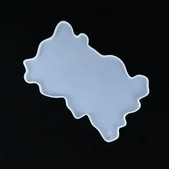 

Crystal Epoxy Resin Mold Irregular Tray Coaster Casting Mould Handmade DIY Crafts Ornament Making Tools