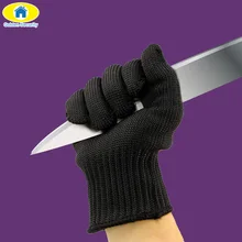 Анти-режущие перчатки безопасные устойчивые к порезам ножестойкие проволочная металлическая сетка из нержавеющей стали кухонные мясники порезные защитные перчатки