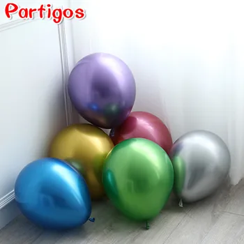 

5/10/12/18inch Metallic Balloon Metall Chorme Balloons Latex Big round helium balloon Wedding Birthday Party Decorations