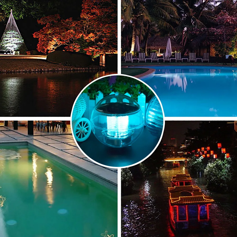 

Solar LED Floating Lamp Rotating Color Changed Solar Power Light Outdoor for Home Garden Decoration Lighting Led Lamp