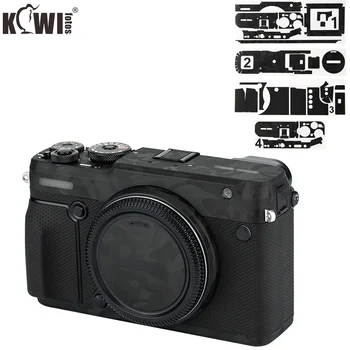 

Kiwi Anti-Scratch Camera Body Sticker Protective Skin Film Kit for Fuji Fujifilm GFX 50R Anti-Slide Skin Cover Shadow Black