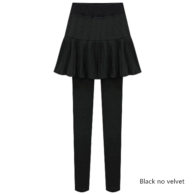 Black no velvet Высокая талия 6XL плюс размер теплые бархатные женские леггинсы русалка Эротичная миниюбка уличная длинная тренировка брюки пуш-ап зима - Цвет: Black no velvet