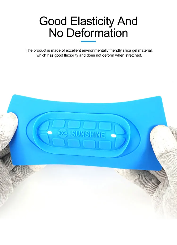 SUNSHINE SS-004S Separator Non-slip Silicone Pad For All 7-inch Separator Machine LCD Screen Fixed Heating Cleaning Repair Mat interior trim removal tool