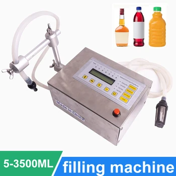

5-3500ml Liquid Filling Machine Accuracy Digital LED Display Perfume Drink Water Milk Filling Machine Bottle Vial Filler