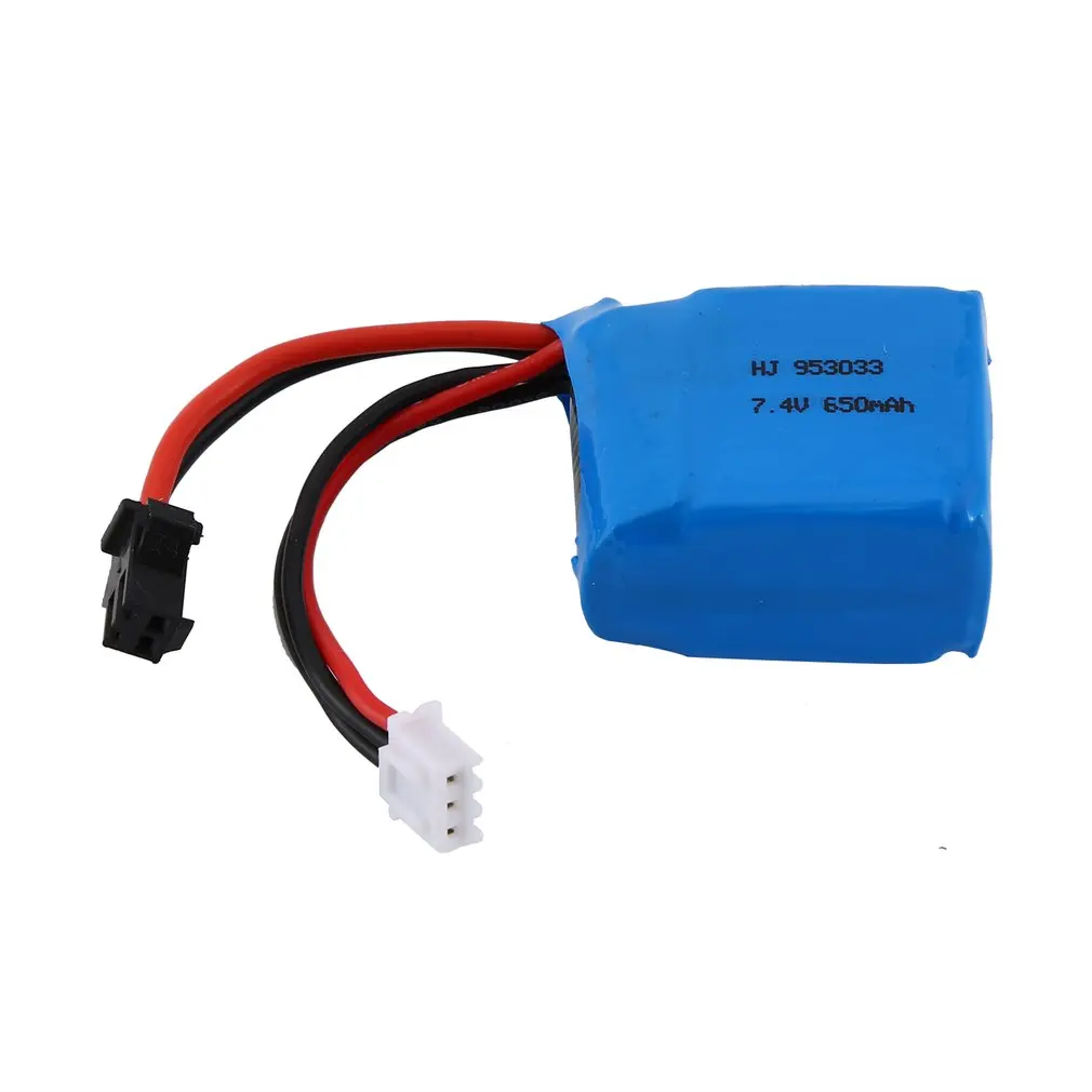 

7.4V 650mAh Rechargeable Battery Lipo Battery RC Lithium Battery RC Boat Set Lion Battery for Skytech H100/H102