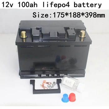 

12v 100ah Lifepo4 Battery Pack with BMS for Solar Storage Ups Solar Road Light EV RV Caravan Motor Home + 10A Charger