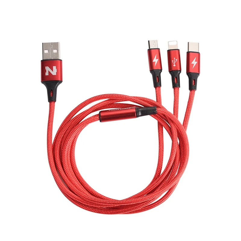 Nohon 3 в 1 USB кабель для iPhone 11 Pro Max type-C кабель для samsung S10 S9 Micro USB кабель для Xiaomi huawei LG зарядный шнур