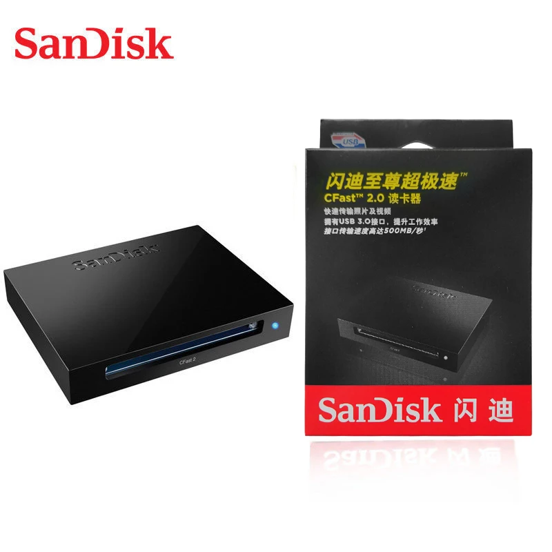 SanDisk Extreme PRO CFast 2,0 кард-ридер/Писатель высокоскоростной USB3.0 до 500 МБ/с./с кард-ридер профессиональный