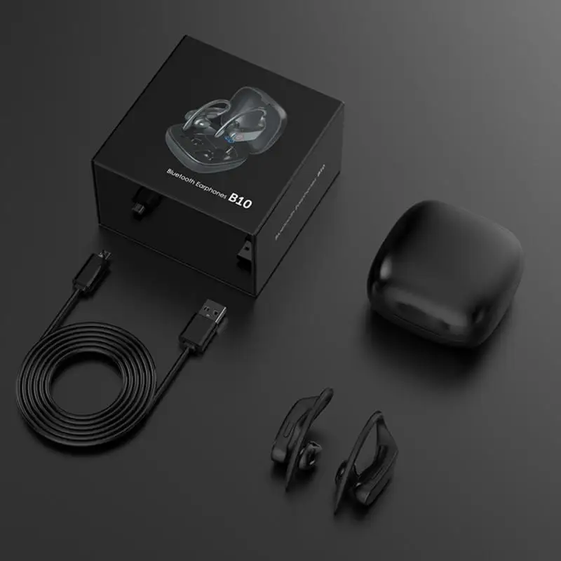 TWS B10 Новые Bluetooth наушники со светодиодным дисплеем вкладыши Спортивная гарнитура