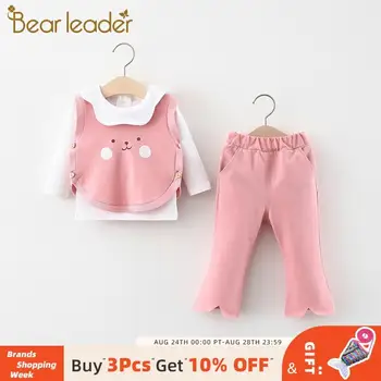 

Bear Leader Newbron Baby Clothing Sets 2020 New Autumn Girls Kids Cartoon Cute Outfits Baby Sweet Princess Suit Children Clothes