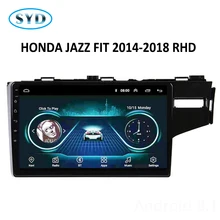 Автомагнитола для HONDA JAZZ FIT 2014 2015 2016 2017 2018 правый руль мультимедийный плеер Android 8,1 10 "головное устройство FM Carplay(China)