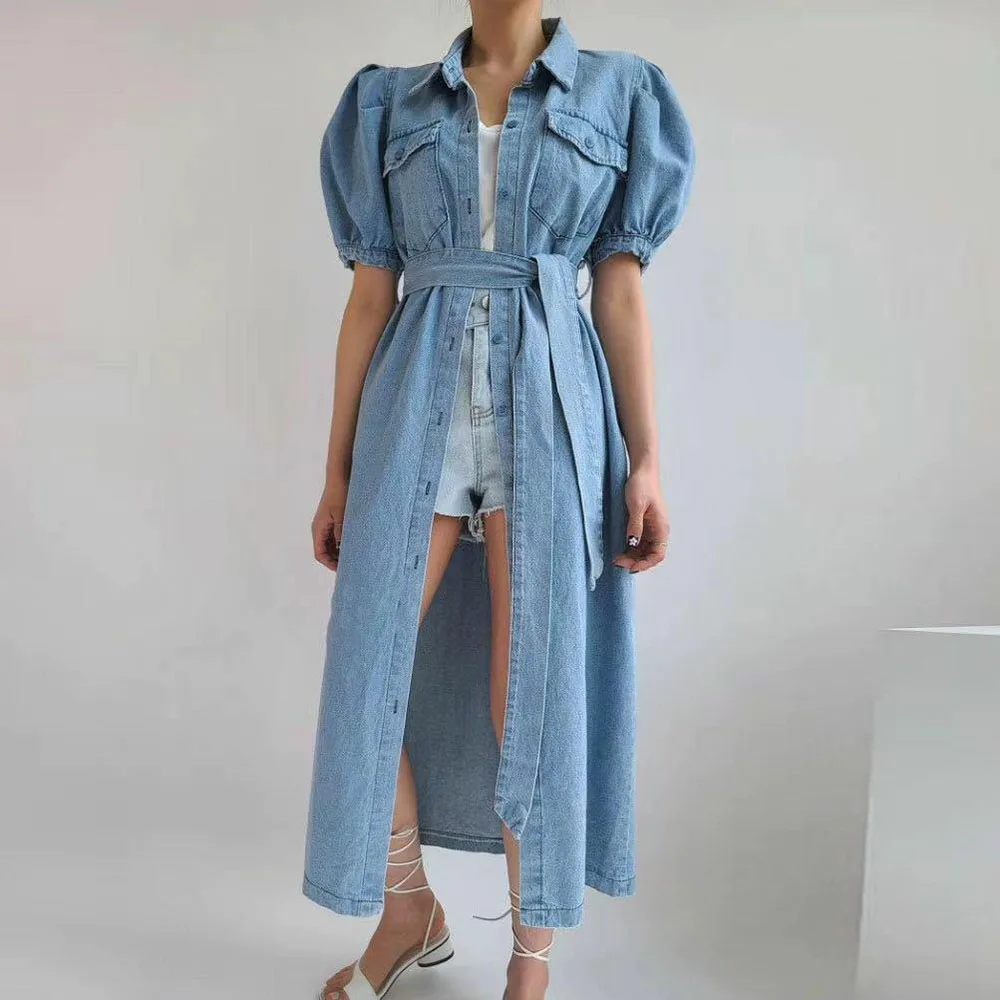 one piece dress with jeans jacket