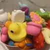 Baby Bath Toys Lovely Mixed Animals Swimming Water Toys Colorful Soft Rubber Float Squeeze Sound Bathing Toy for Baby Gifts 5