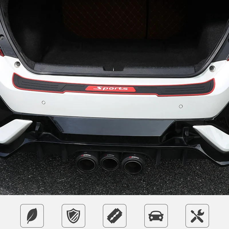 

Car Trunk Bumper sticker Guard Pad Auto Sill Plate Guard Rubber Pad Protector Protector Rubber Car For HONDA Dudi BMW