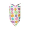100PC/Lot Easter Dog Bandanas Scarf Colorful Eggs Cat Dog Bibs Triangular Bow Ties Pet Grooming Accessories 6