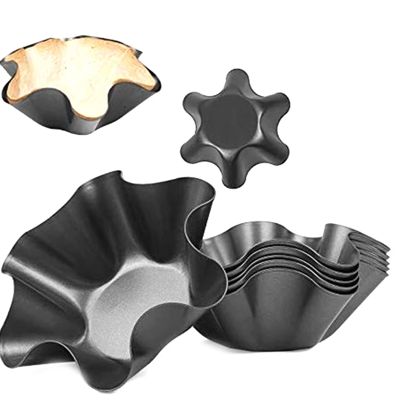 

8 Pack Tortilla Bowl Molds Perfect Tortilla Pan Nonstick Taco Shell Tortilla Pan Maker Salad Bowl